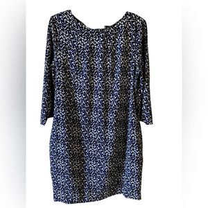 NWOT, Blue speckled dress, Sz 12